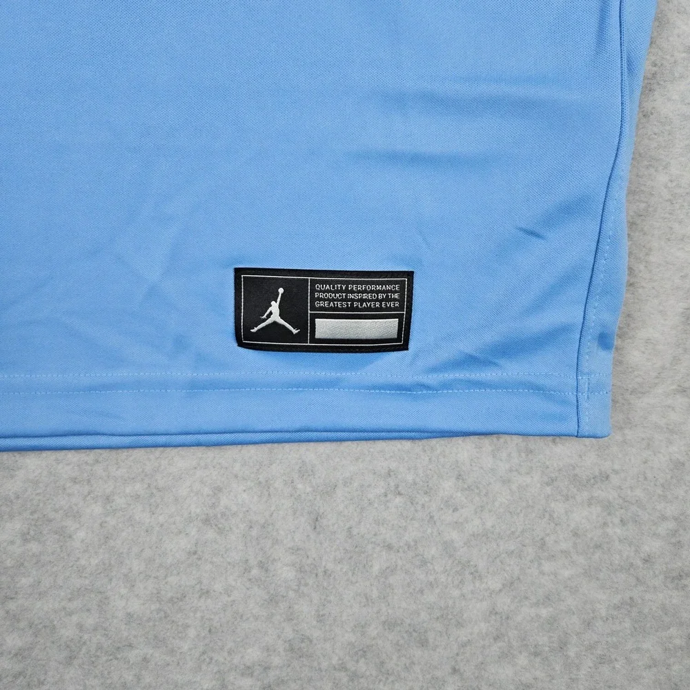 Jordan #1 (Men's Large) Blue UNC Tar Heels Jersey Football Argyle NCAA Dri-Fit